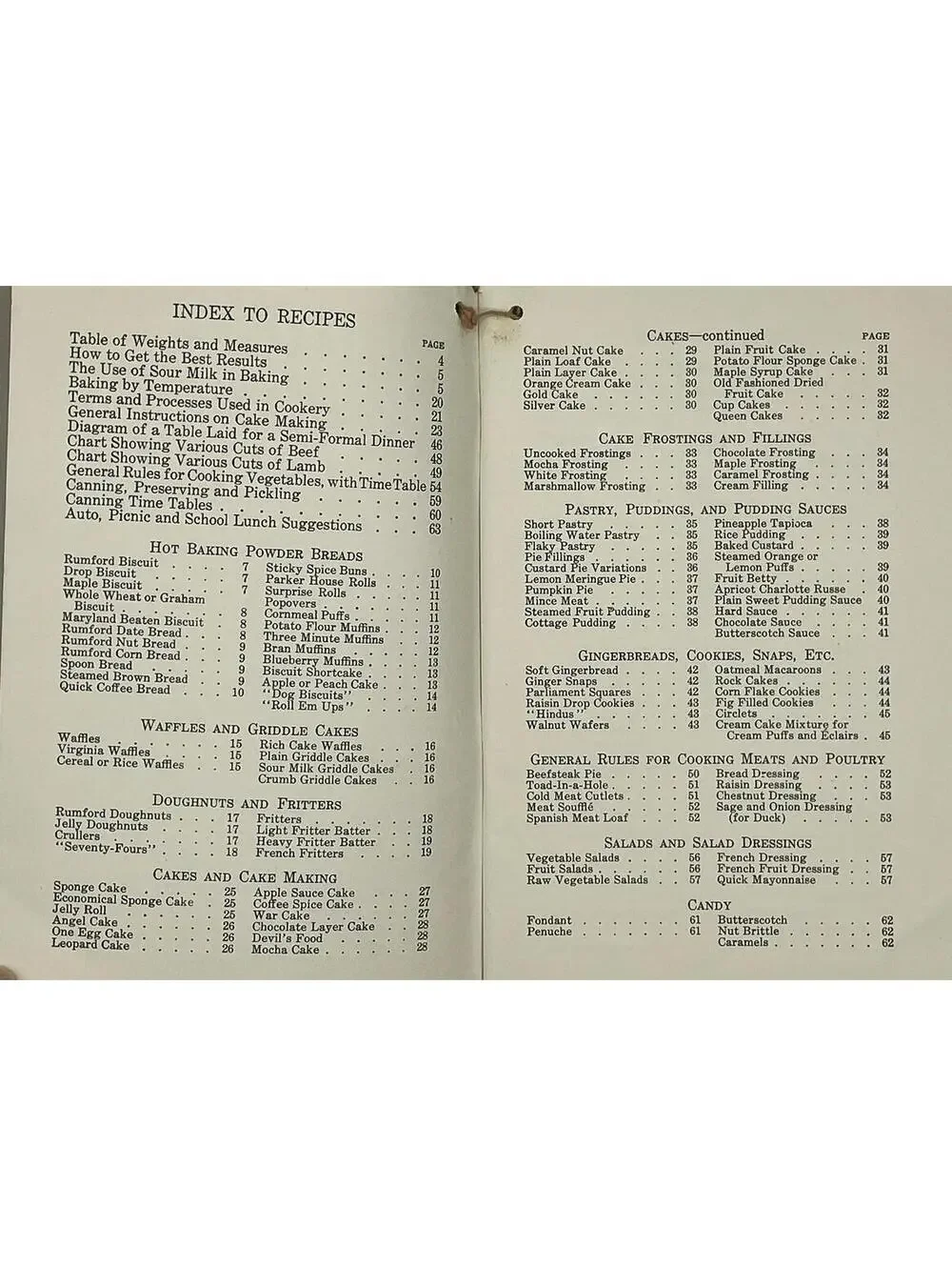 1920s Rumford Baking Powder Cookbook: Vintage Kitchen Recipes